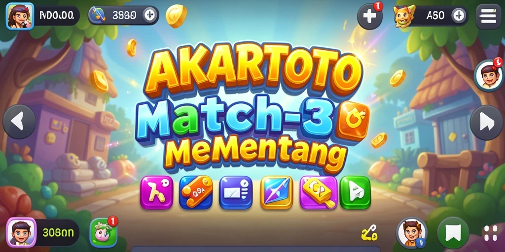 Tampilan gameplay seru di AKARTOTO dengan grafis menawan.