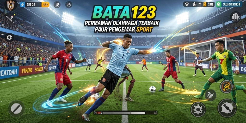 Tampilan gameplay BATA123 yang menegangkan di lapangan olahraga.