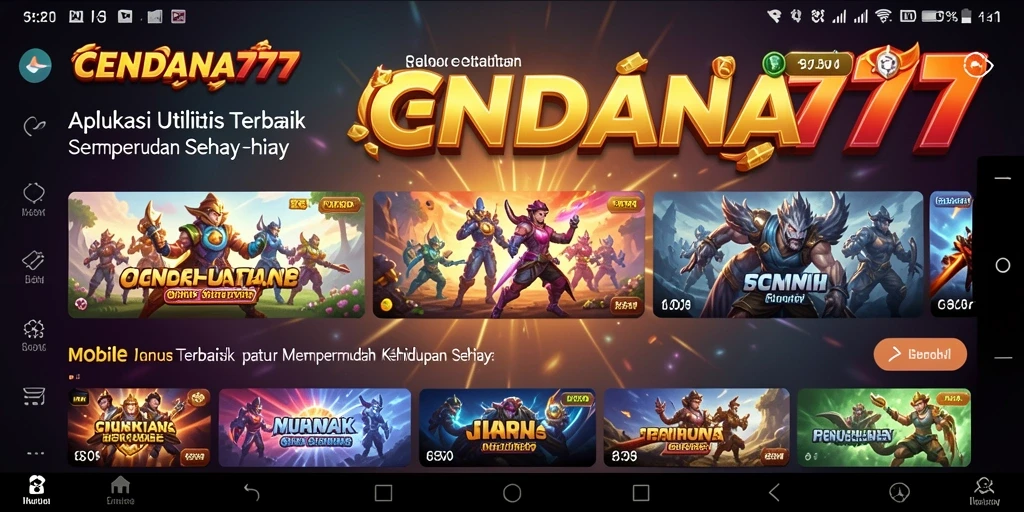 Tampilan antarmuka CENDANA777 yang ramah pengguna dan intuitif.