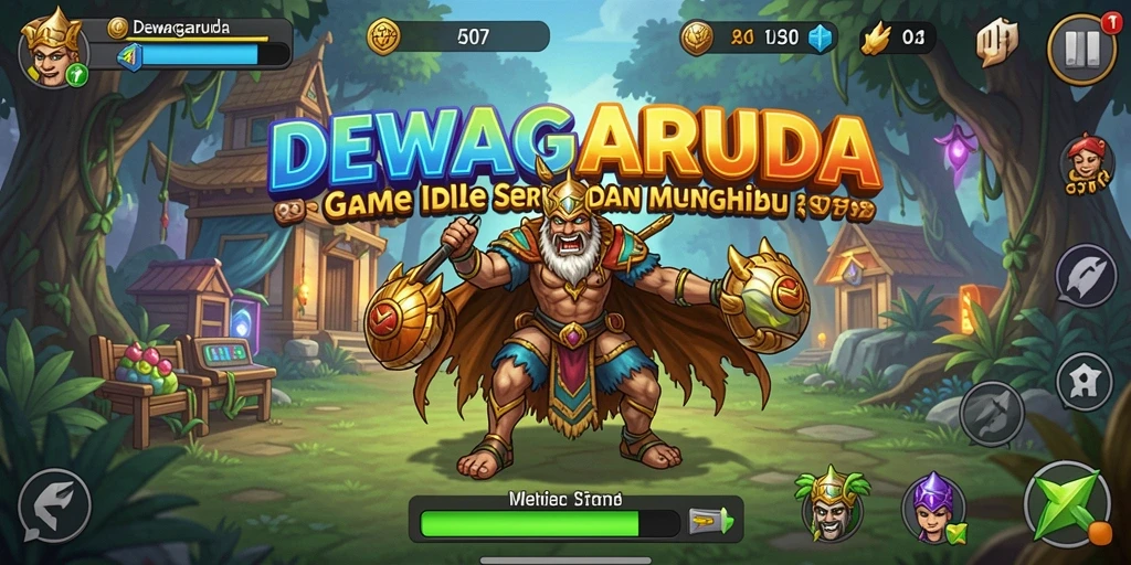 Gameplay DEWAGARUDA yang santai dan menarik.