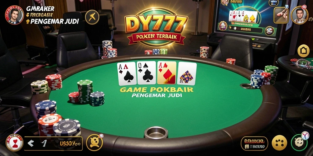 Screenshot DY777 menampilkan gameplay Poker yang menarik dan mendebarkan.