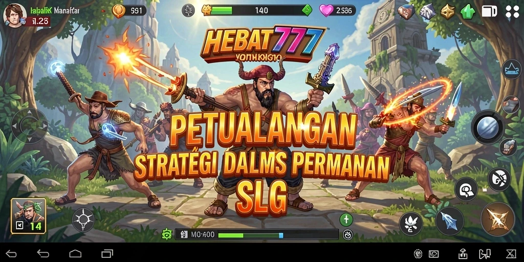 Tampilan gameplay HEBAT777 dengan strategi dan pembangunan kerajaan yang menarik.