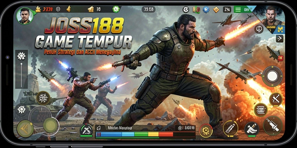 Gameplay intens dalam JOSS188 dengan grafis menakjubkan.