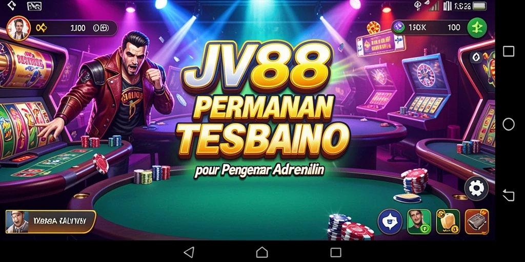 Screenshot utama JV88 menampilkan aksi seru permainan Kasino.