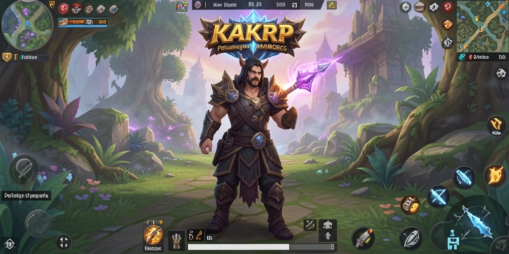 Screenshot gameplay KAKRP yang menampilkan aksi seru dalam dunia MMORPG.
