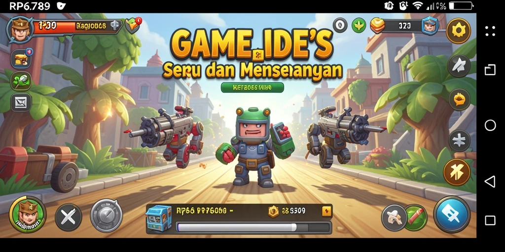 Tampilan menarik dari gameplay Idle RP6789 yang penuh warna.