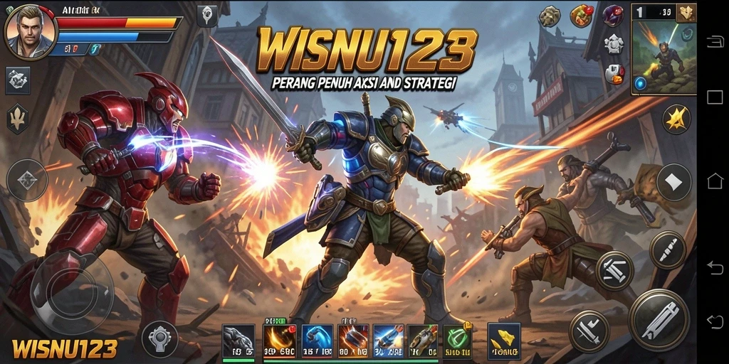 Gameplay aksi intens di dunia penuh tantangan.